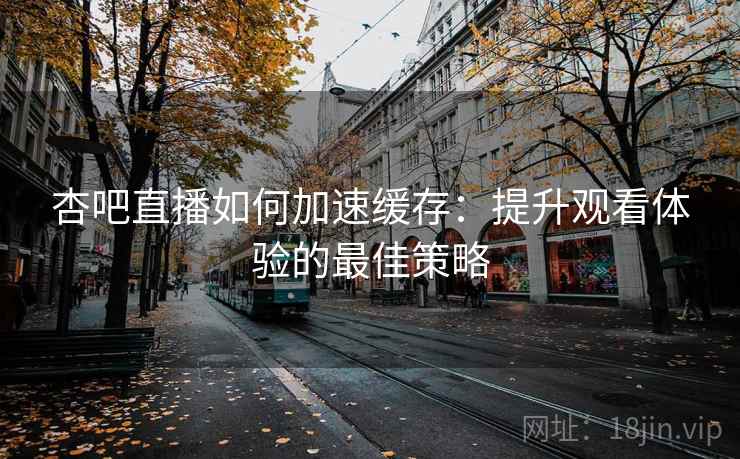 杏吧直播如何加速缓存：提升观看体验的最佳策略