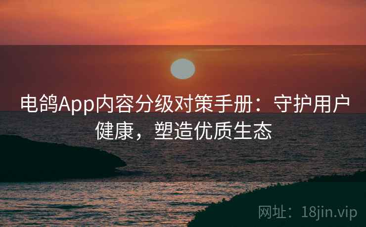电鸽App内容分级对策手册：守护用户健康，塑造优质生态