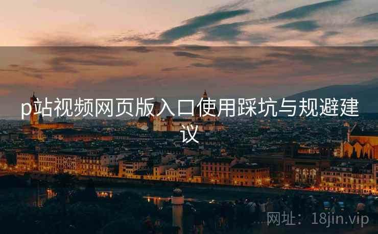 p站视频网页版入口使用踩坑与规避建议