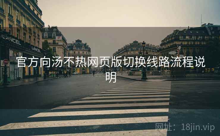 官方向汤不热网页版切换线路流程说明