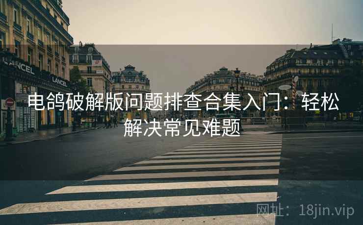 电鸽破解版问题排查合集入门：轻松解决常见难题