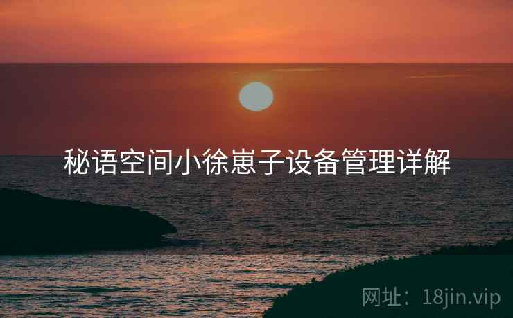 秘语空间小徐崽子设备管理详解