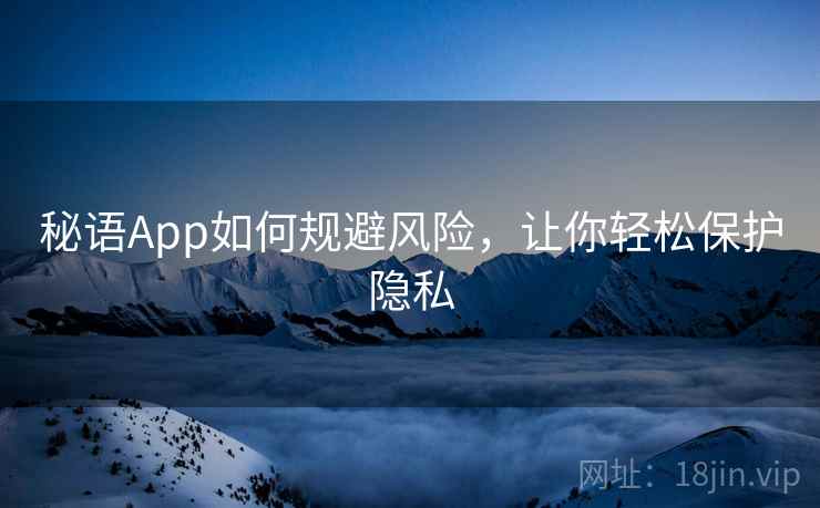秘语App如何规避风险，让你轻松保护隐私