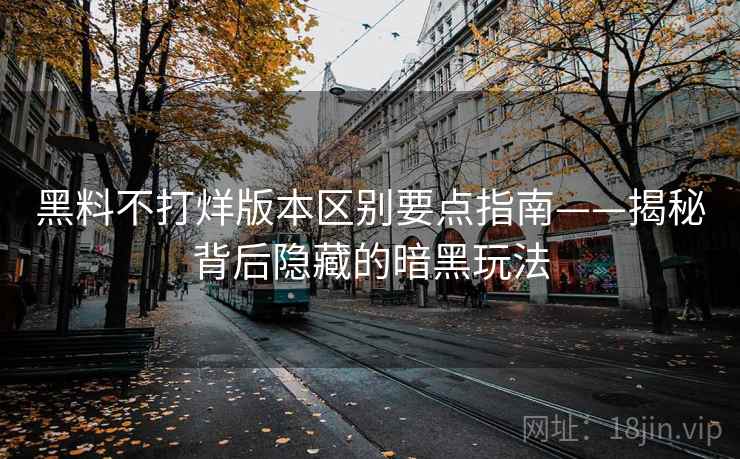 黑料不打烊版本区别要点指南——揭秘背后隐藏的暗黑玩法